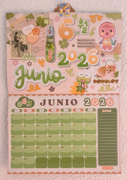 Calendario de pared - Animal Crossing by Kang Taeky // 강태키