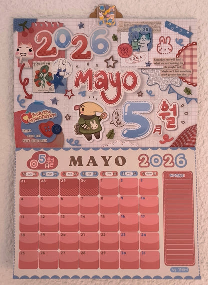 Calendario de pared - Animal Crossing by Kang Taeky // 강태키