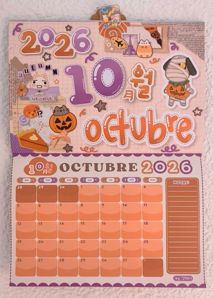 Calendario de pared - Animal Crossing by Kang Taeky // 강태키