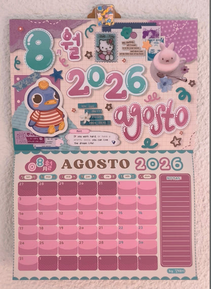 Calendario de pared - Animal Crossing by Kang Taeky // 강태키