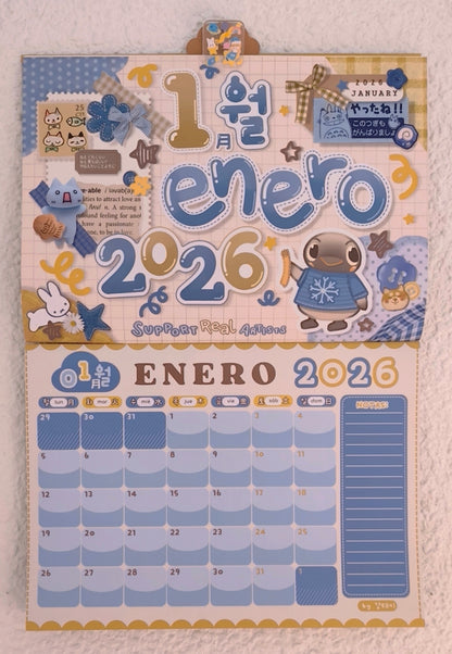 Calendario de pared - Animal Crossing by Kang Taeky // 강태키